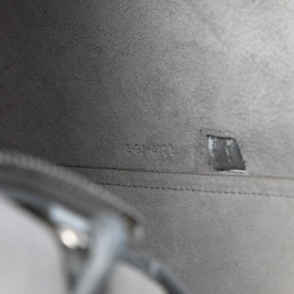 Pre Loved celine Elegant Top Handle Bag Women Silver Satchel - Picture 6 of 7